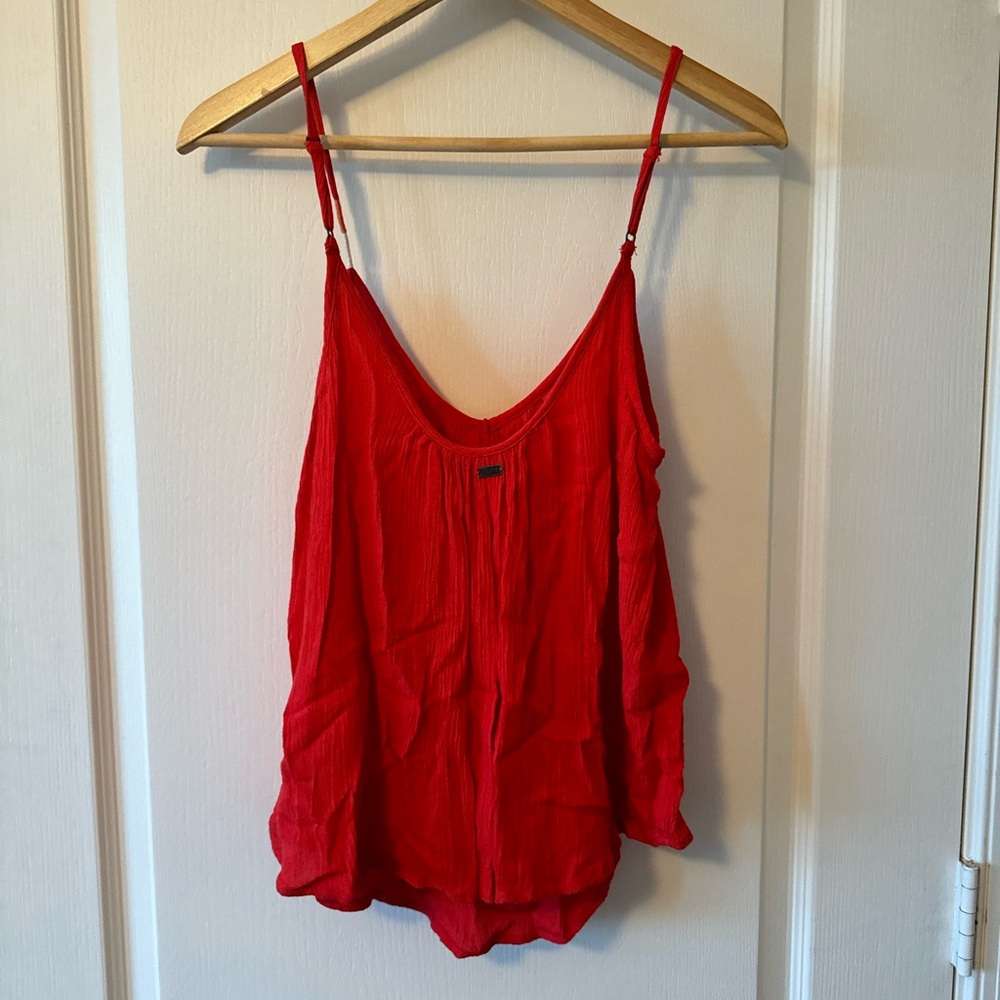 Red Roxy Women's Top - Picture 2 of 6
